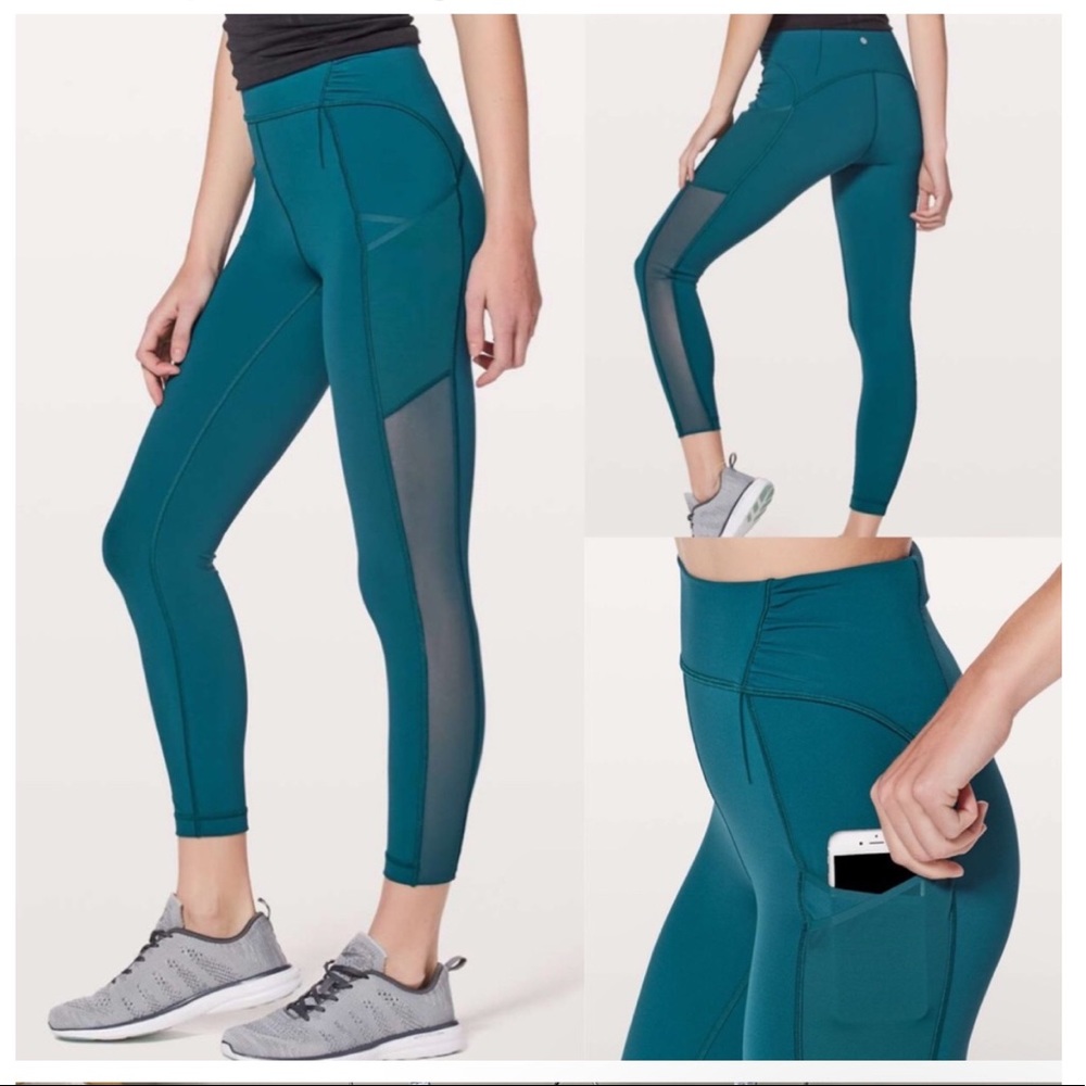 Lululemon Double Day Teal Leggings
